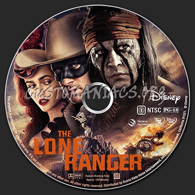 The Lone Ranger dvd label