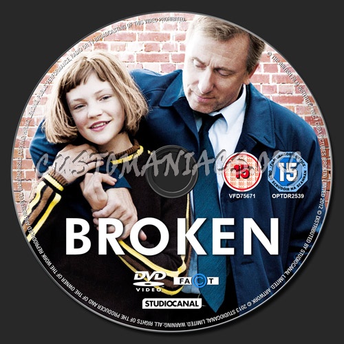 Broken dvd label