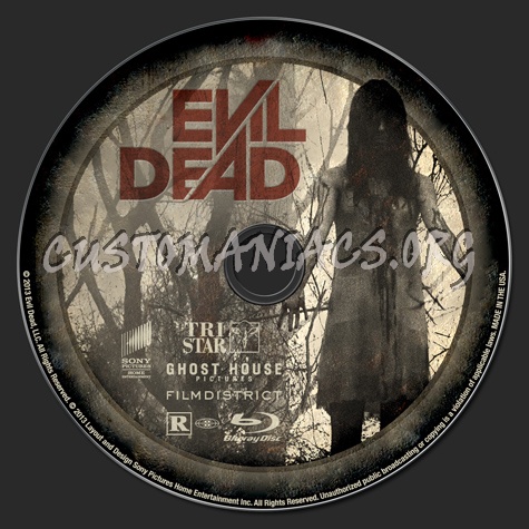 Evil Dead (2013) blu-ray label