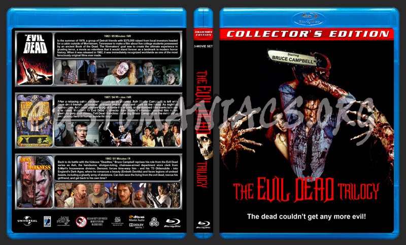 The Evil Dead Trilogy blu-ray cover