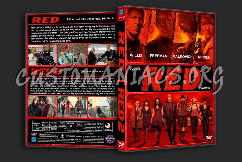 Red / Red 2 Double Feature dvd cover