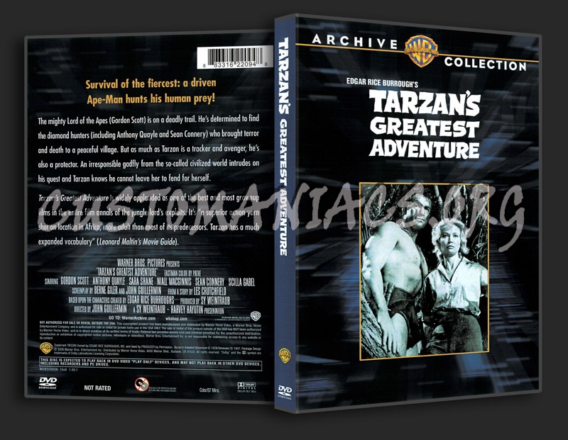 Tarzan's Greatest Adventure (1959) dvd cover