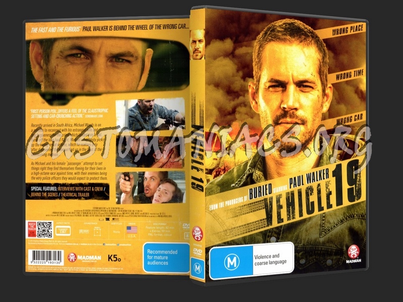 Vehicle 19 dvd cover