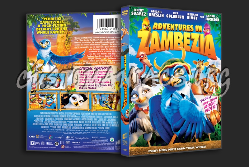 Adventures in Zambezia dvd cover