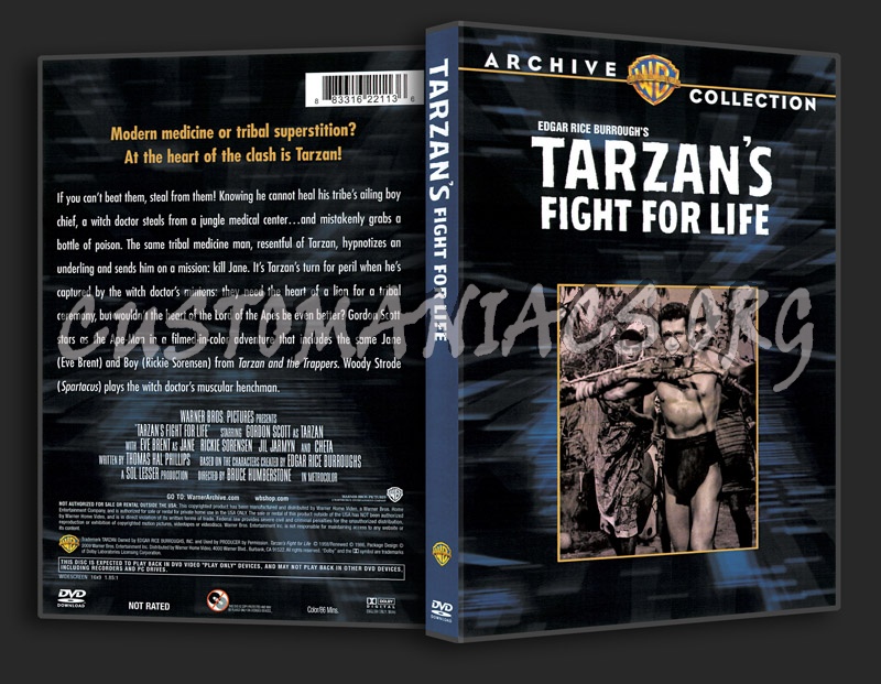 Tarzan's Fight for Life (1958) dvd cover