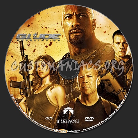 G.I. Joe Retaliation dvd label