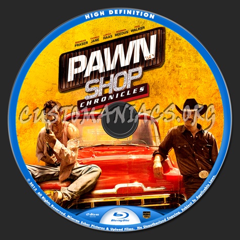 Pawn Shop Chronicles blu-ray label