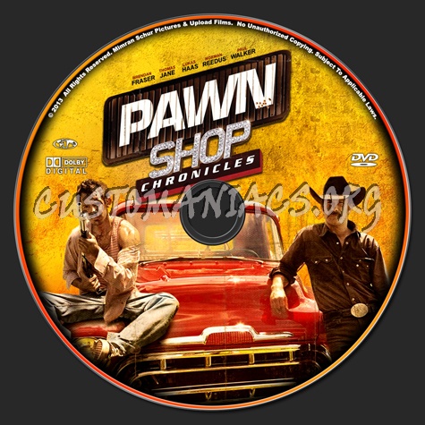 Pawn Shop Chronicles dvd label