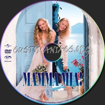 Mamma Mia! The Movie dvd label