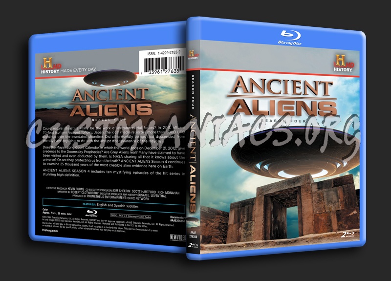 Ancient Aliens Season 4 blu-ray cover