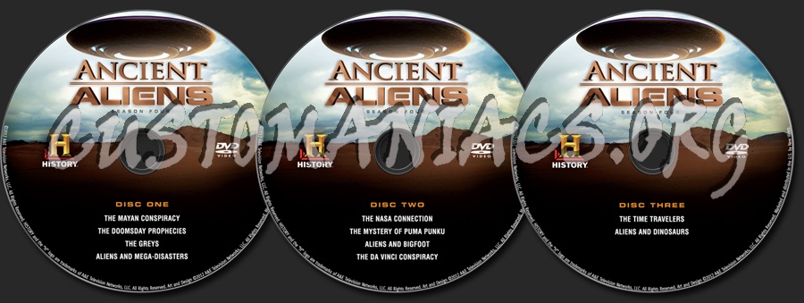 Ancient Aliens Season 4 dvd label