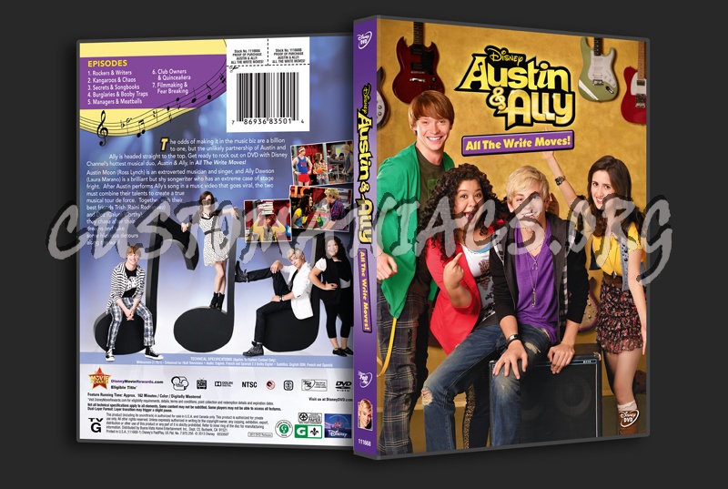 Austin & Ally All the Write Moves! dvd cover