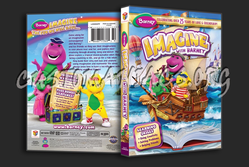 Barney: Imagine With Barney dvd cover