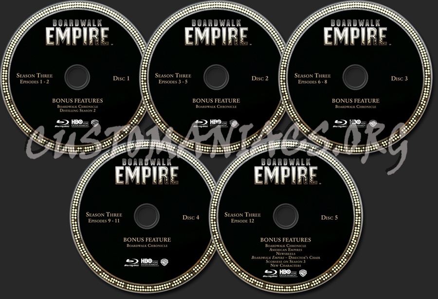 Boardwalk Empire Season 3 blu-ray label
