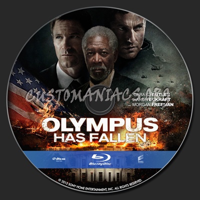 Olympus Has Fallen blu-ray label