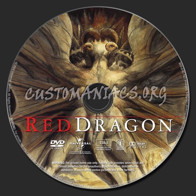 Red Dragon dvd label