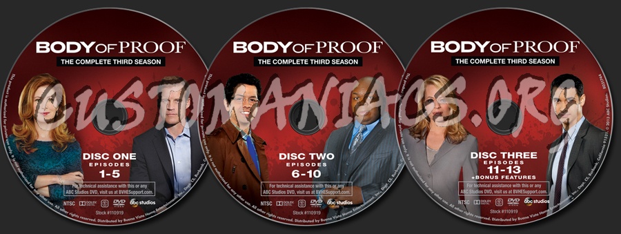 Body of Proof Season 3 dvd label