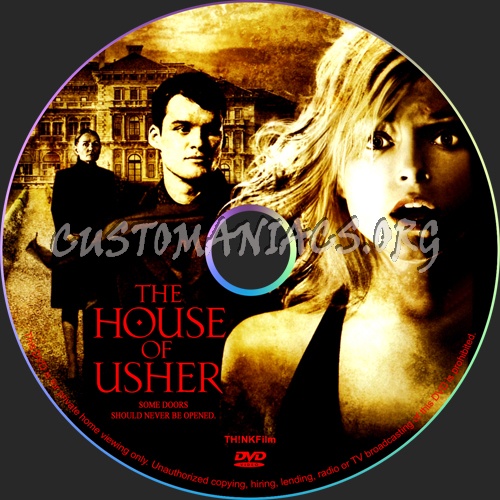 House Of Usher, The dvd label
