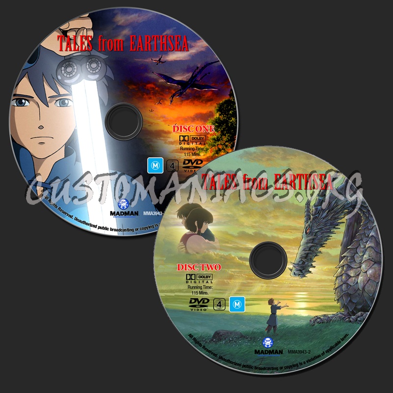 Tales from Earthsea dvd label