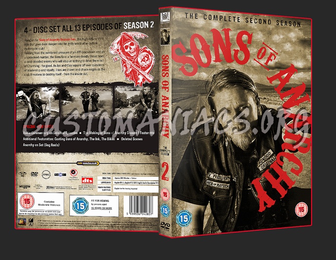Sons of Anarchy Season 2 dvd cover