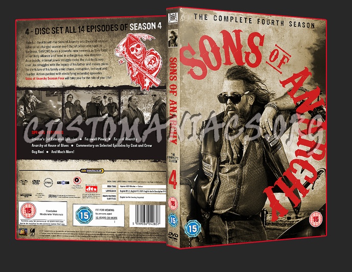 Sons of Anarchy Season 4 dvd cover
