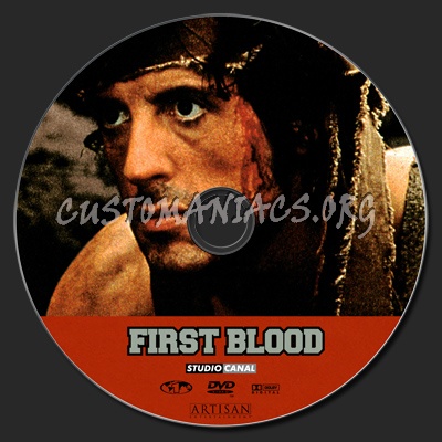 Rambo First Blood dvd label