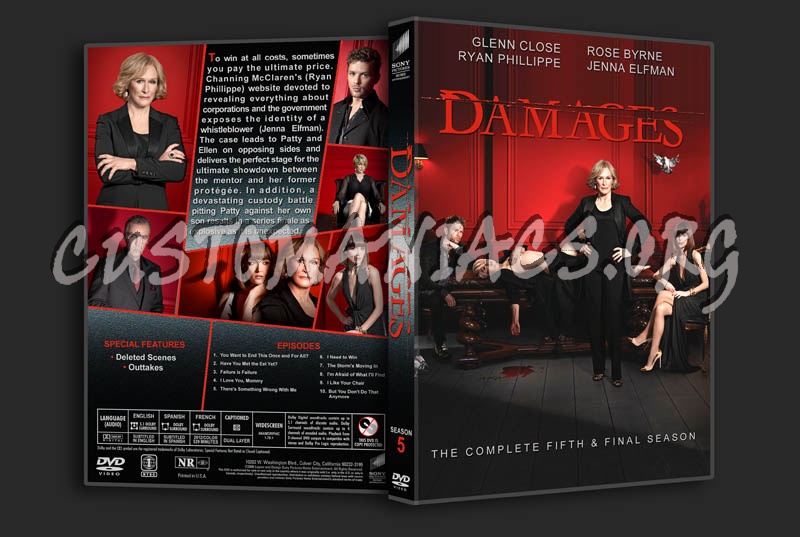 Damages - Season 5 dvd cover