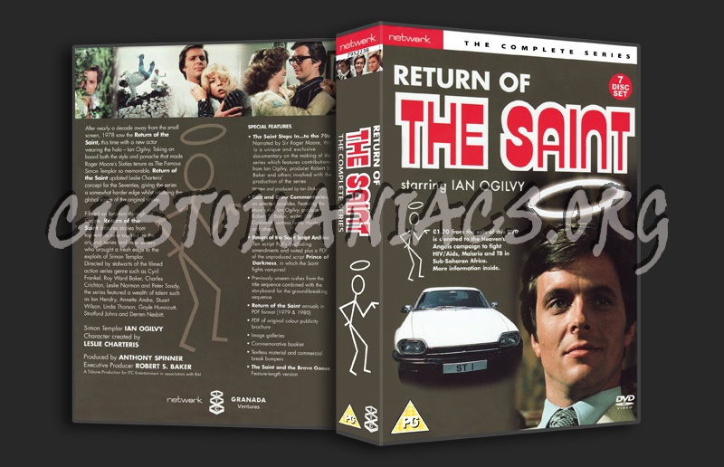 Return of the Saint The Complete Series dvd cover