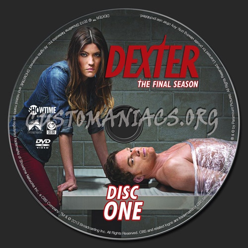 Dexter Season 8 dvd label