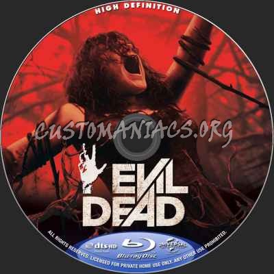 Evil Dead (2013) blu-ray label
