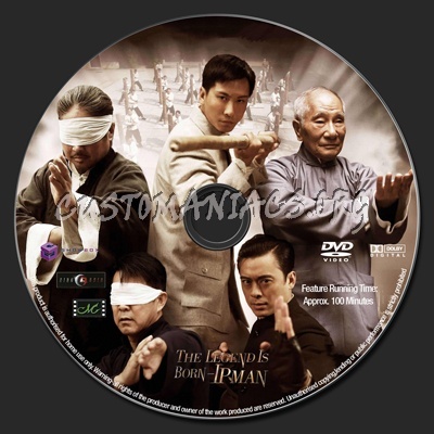 The Legend is Born-IP Man dvd label