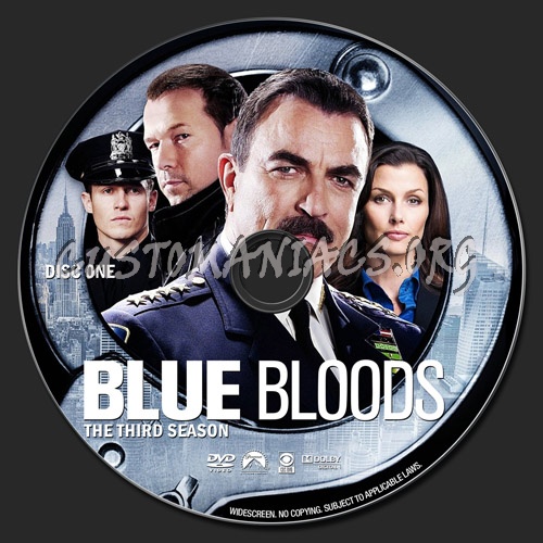 Blue Bloods Season 3 dvd label