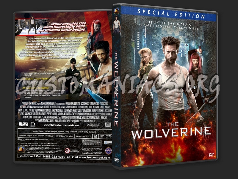 The Wolverine (2013) dvd cover
