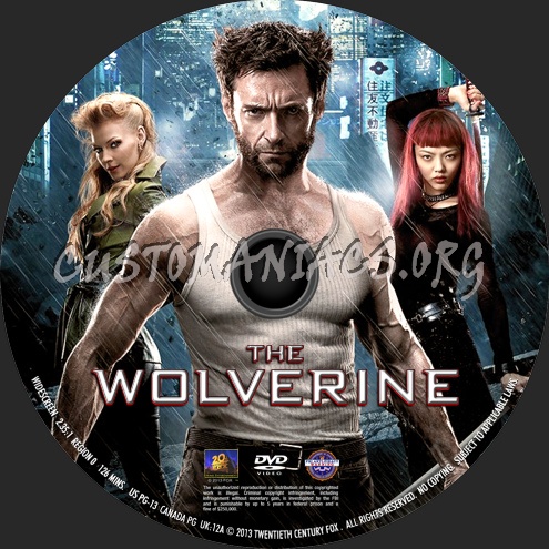 The Wolverine (2013) dvd label