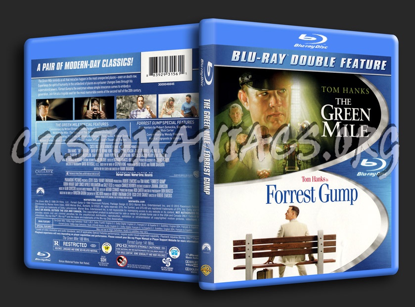 The Green Mile / Forrest Gump blu-ray cover