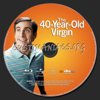 The 40 Year Old Virgin blu-ray label