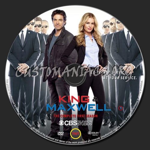 King & Maxwell Season 1 dvd label