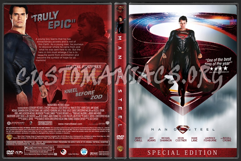 Man of Steel dvd cover