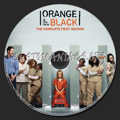 Orange Is The New Black Season 1 dvd label