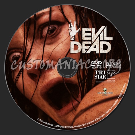 Evil Dead (2013) dvd label