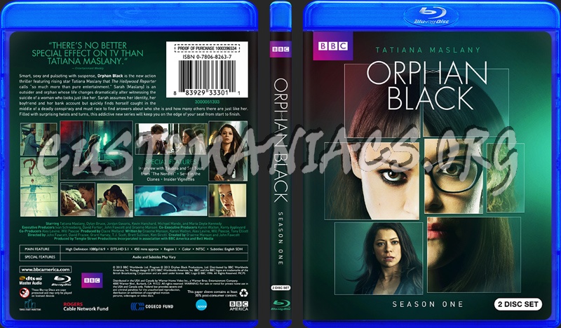 Orphan Black - Season 1 blu-ray cover