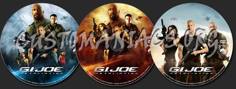 G.I. Joe Retaliation dvd label
