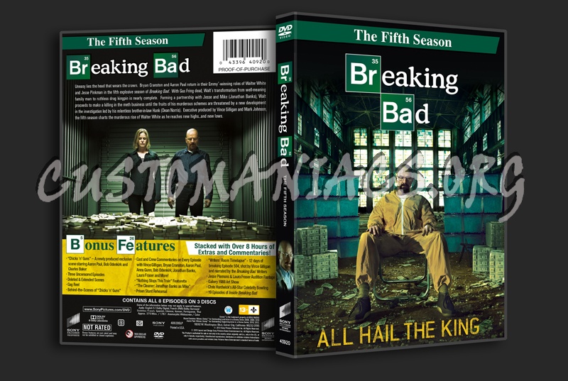Breaking Bad Season 5 Part 1 dvd cover