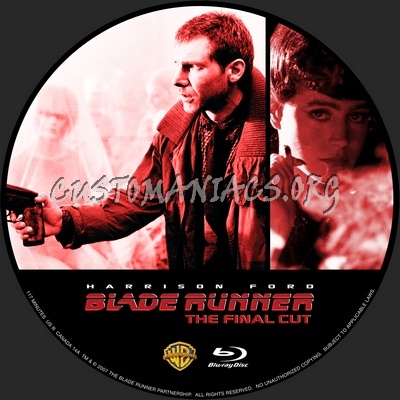 Blade Runner - The Final Cut blu-ray label
