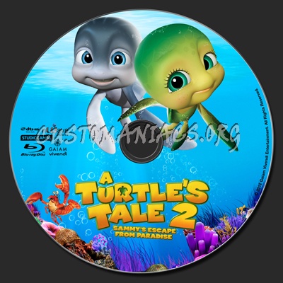 A Turtle's Tale 2 Sammy's Escape From Paradise (aka Sammy's Adventures 2) blu-ray label