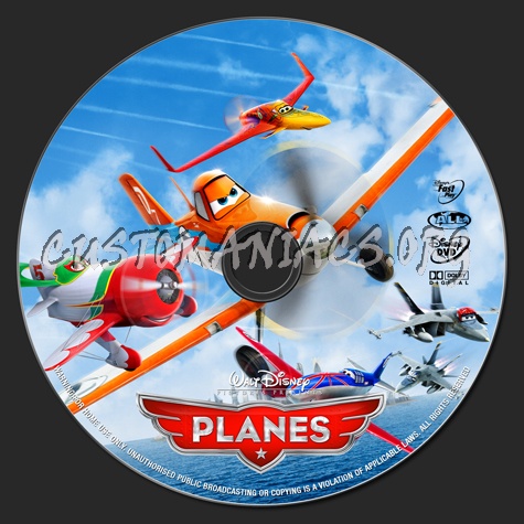 Planes dvd label
