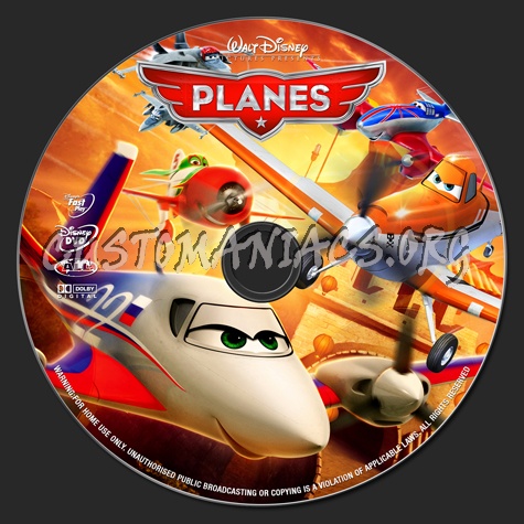 Planes dvd label