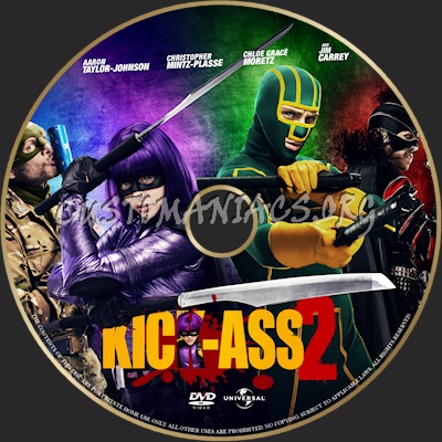 Kick-Ass 2 dvd label