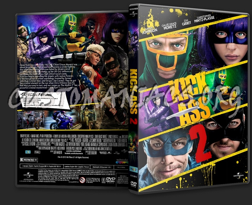 Kick Ass 2 dvd cover