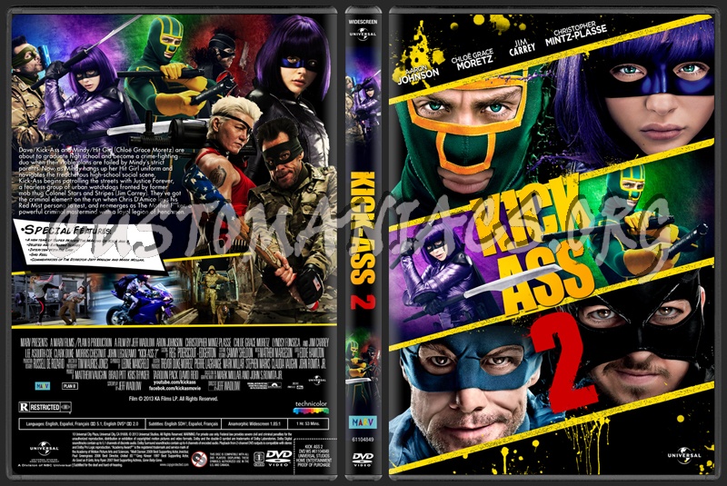 Kick Ass 2 dvd cover